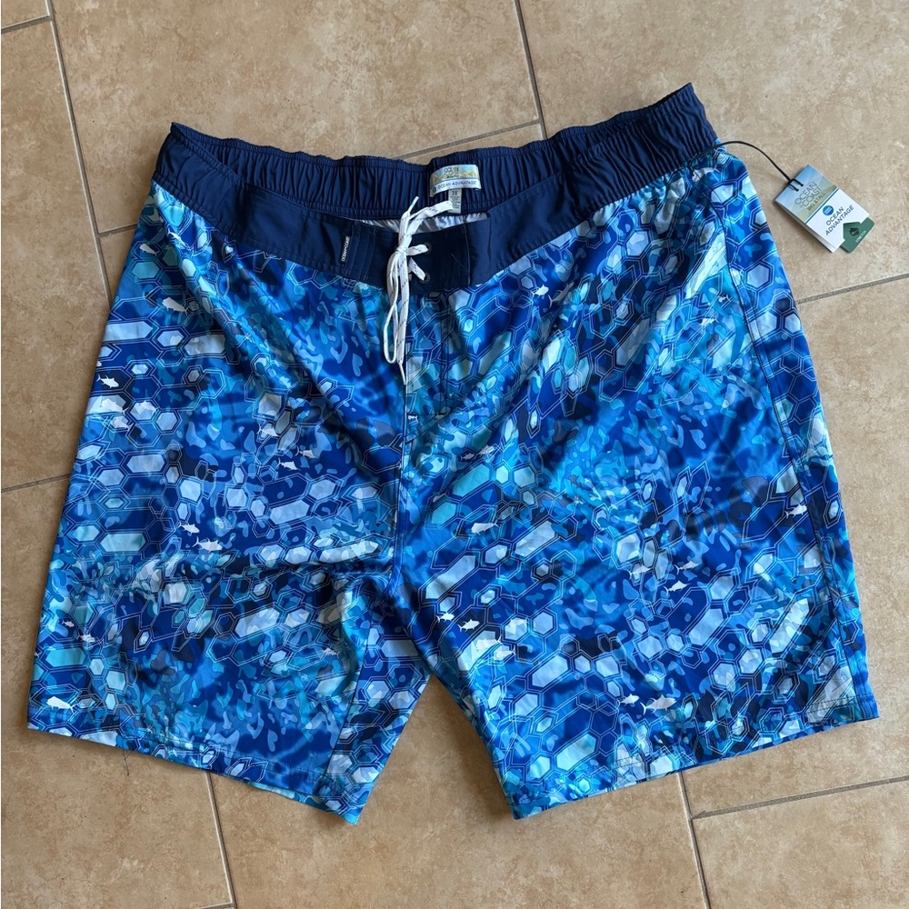 NWT Men’s Ocean +Coast bathing suit Big & Tall S- 3X Ocean Advantage